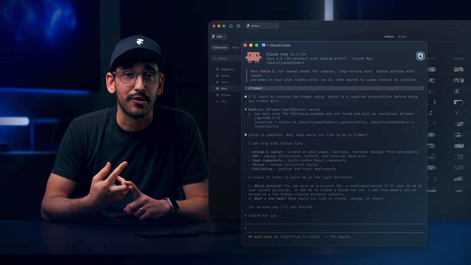 Connect Framer to Claude Code, Codex, Cursor, and more — lesson cover image