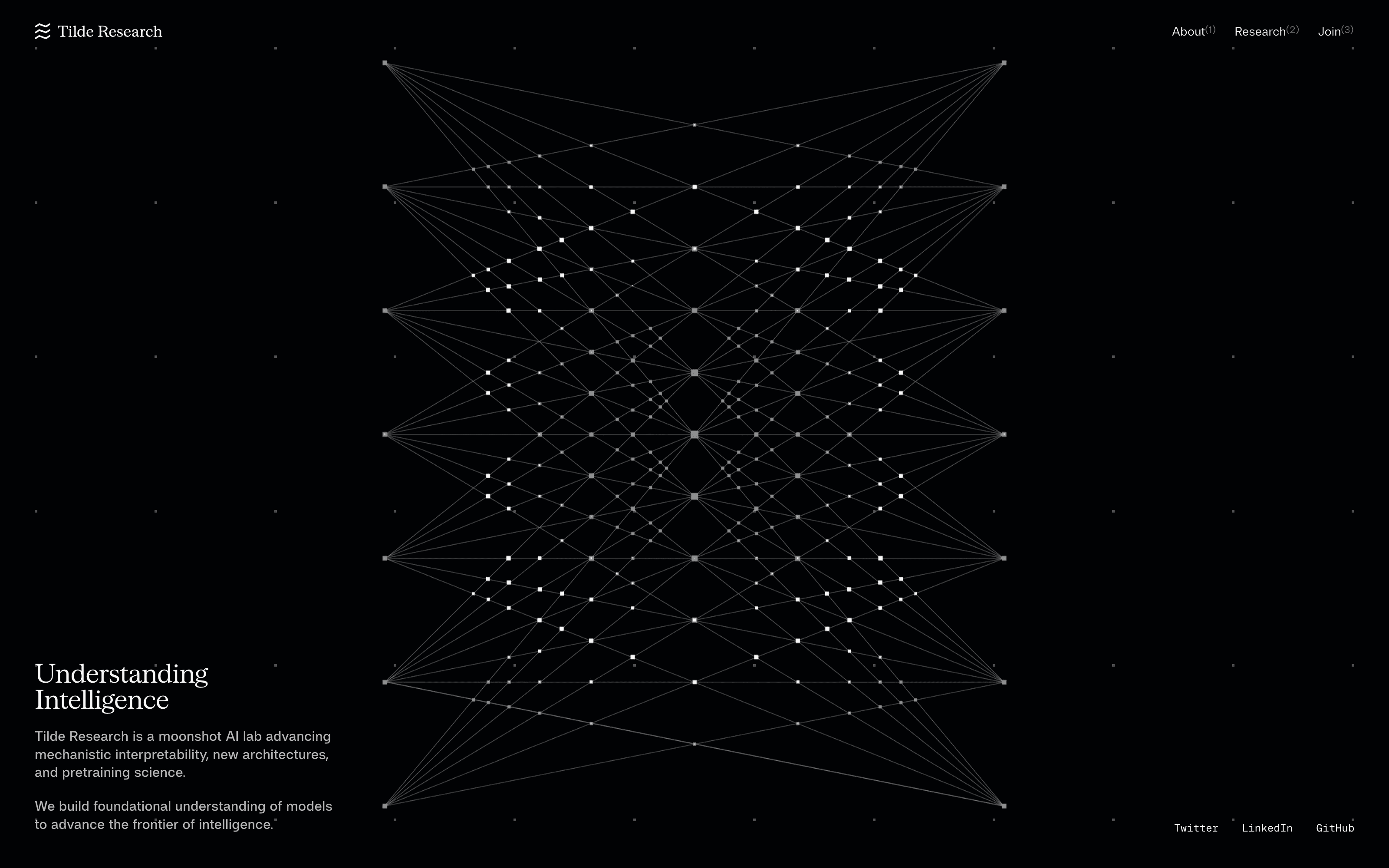 Tilde website screenshot