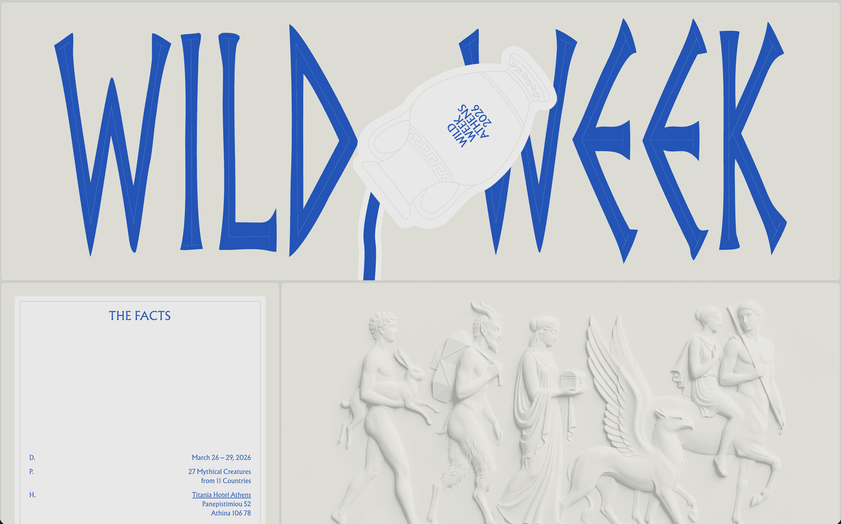 Wild Week Athens 2026 event site