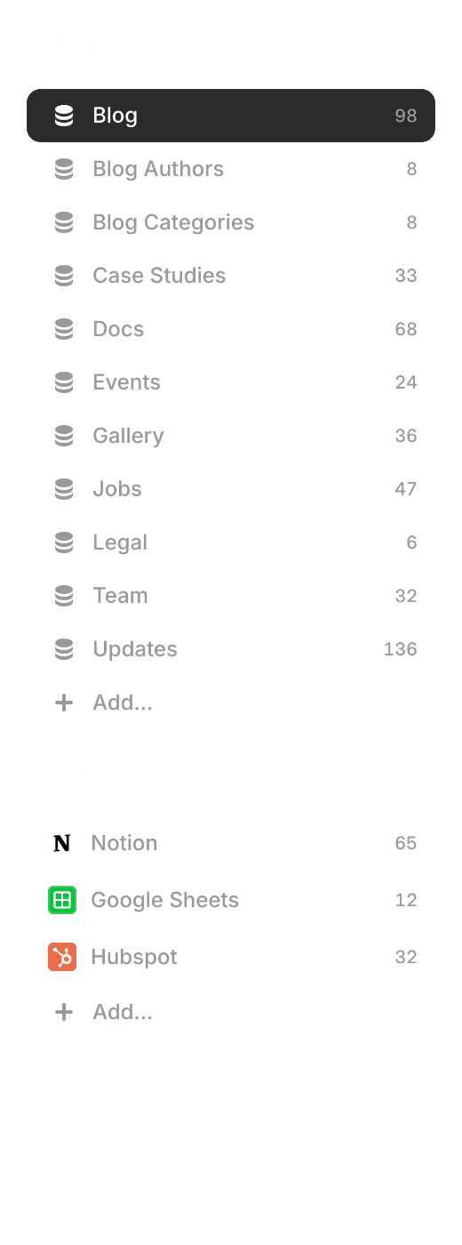 CMS editor sidebar preview