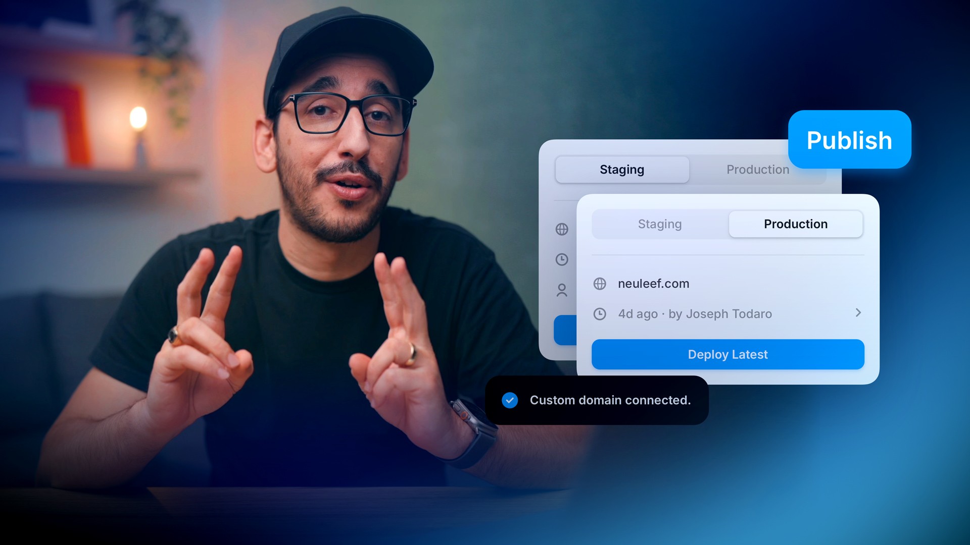 Publishing and connecting a domain — lesson cover image