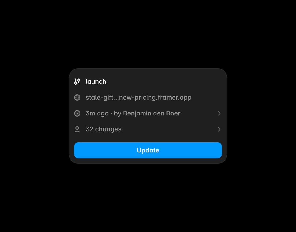 Mobile collaboration interface preview