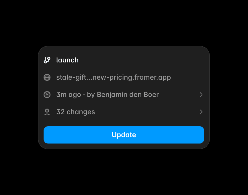 CMS visual interface preview