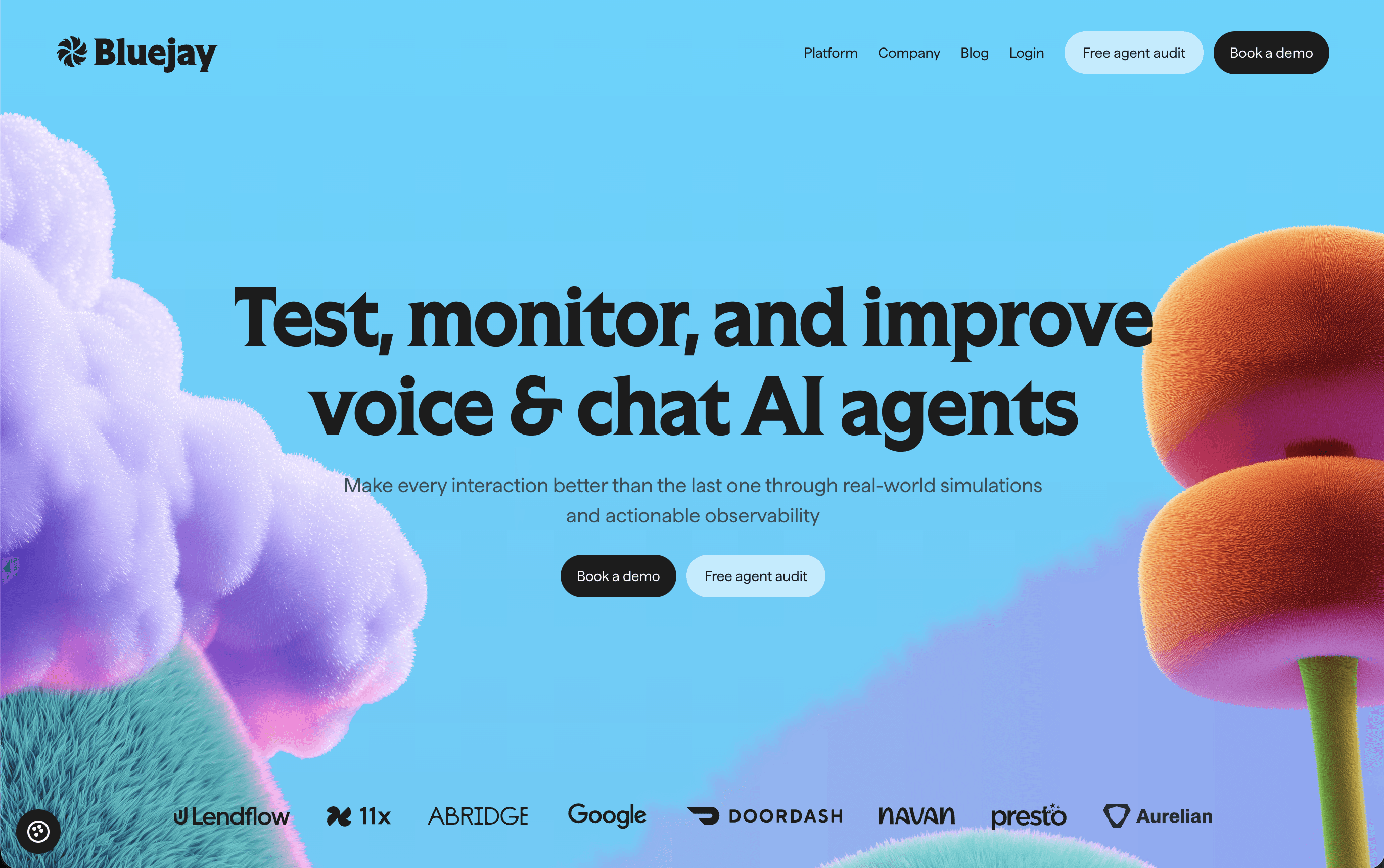 Bluejay website screenshot