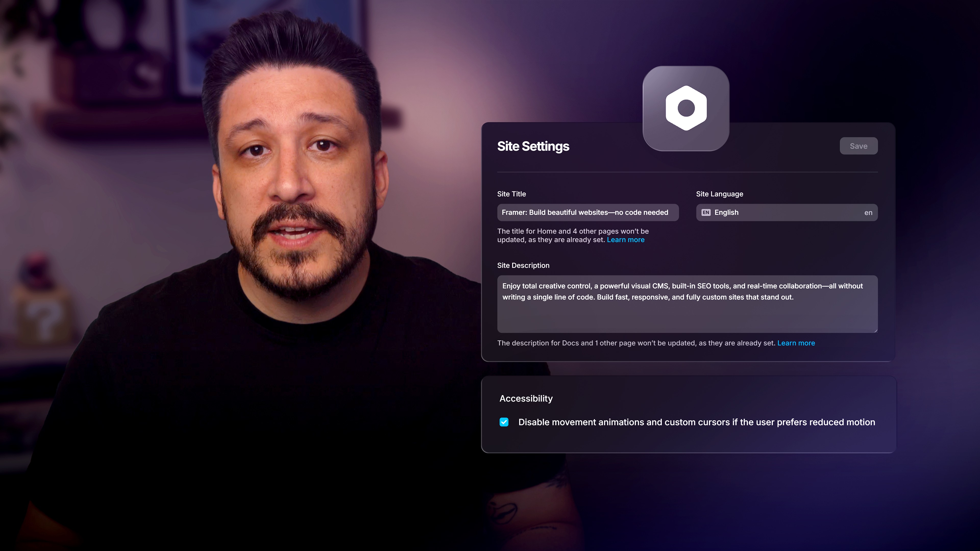 Site settings & global accessibility features — lesson cover image