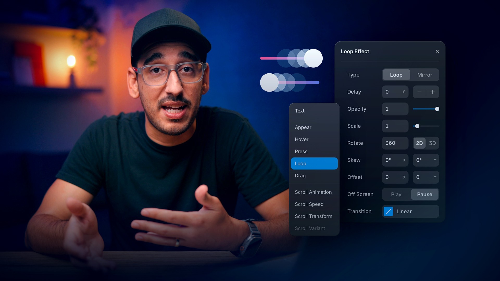 Using the Loop Effect in Framer — lesson cover image