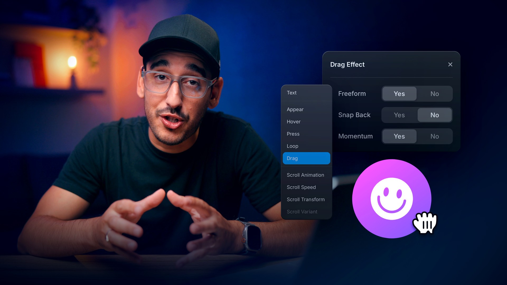 Using the Drag Effect in Framer — lesson cover image