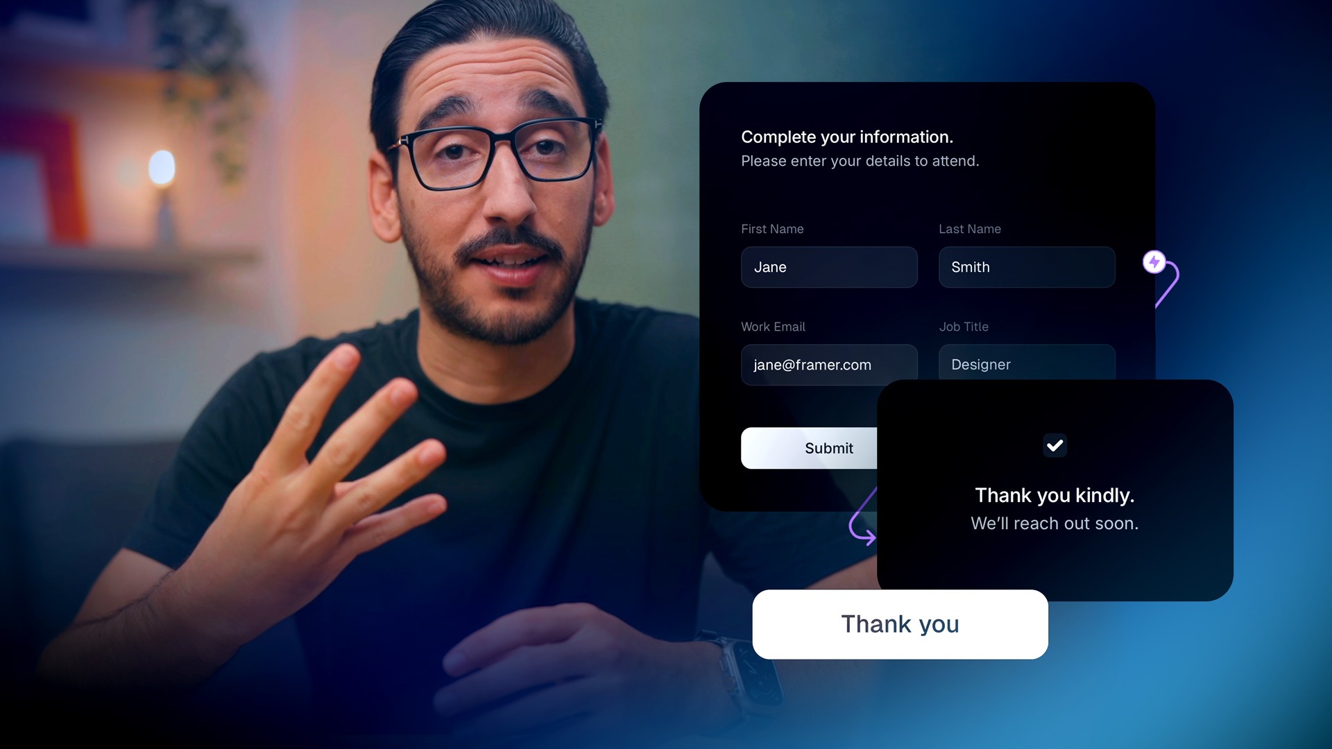 4 Ways to Update Form Status in Framer — lesson cover image
