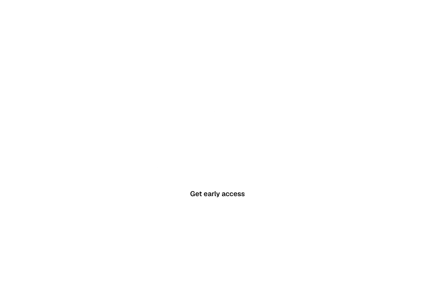 Parallel investing landing page with centered headline and early access button