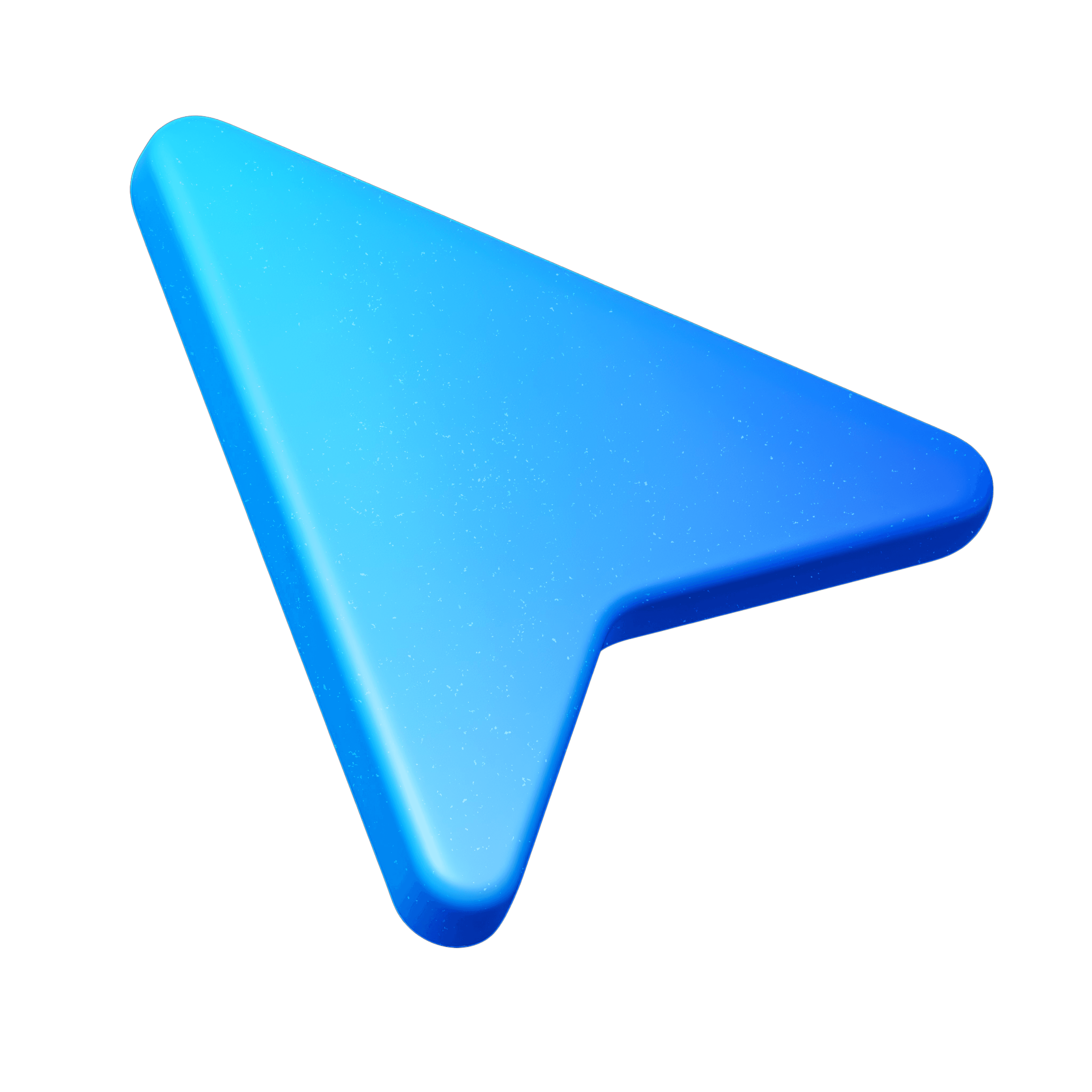 Blue cursor arrow sticker
