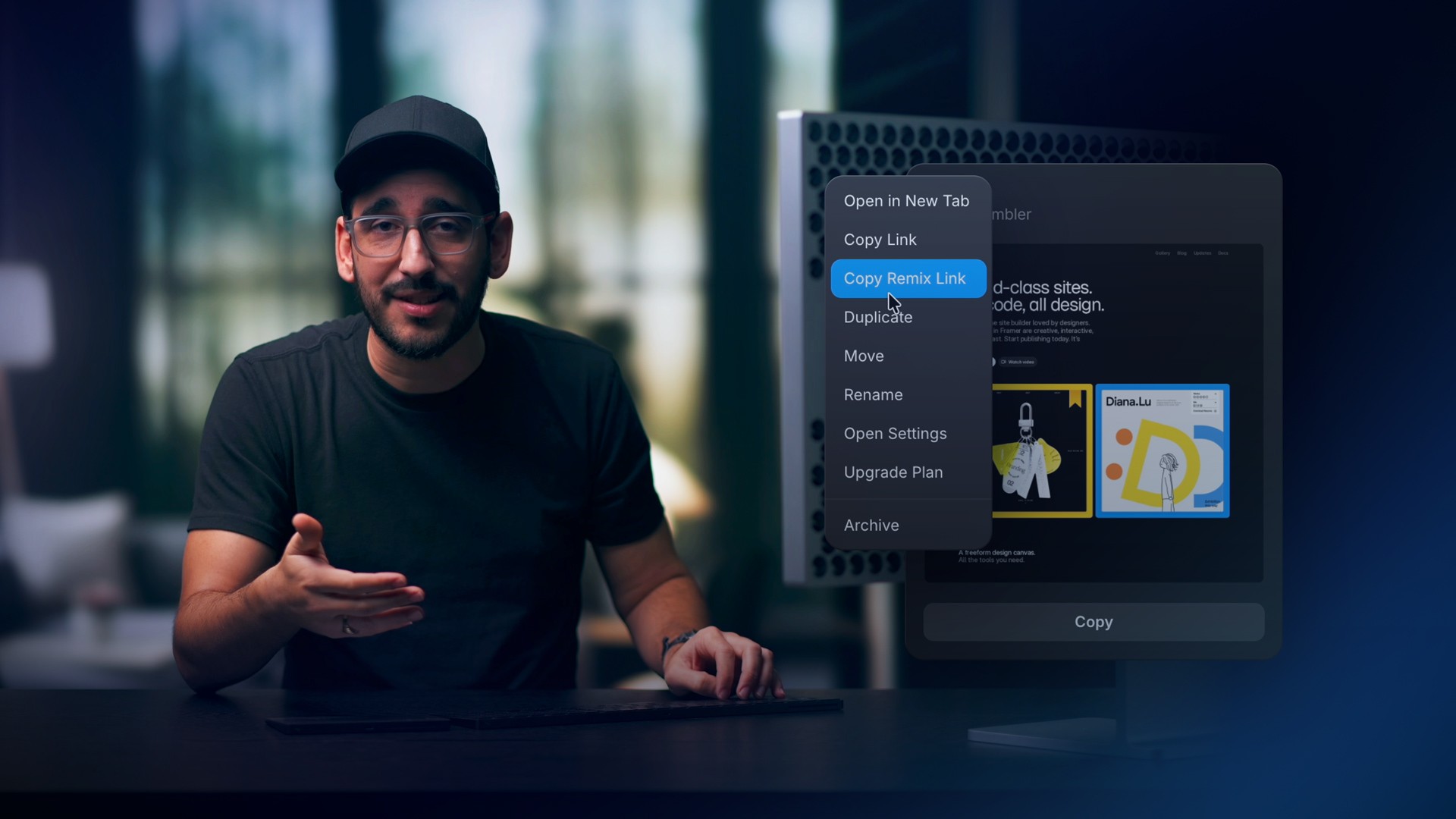 Creating Remix Links in Framer — lesson cover image