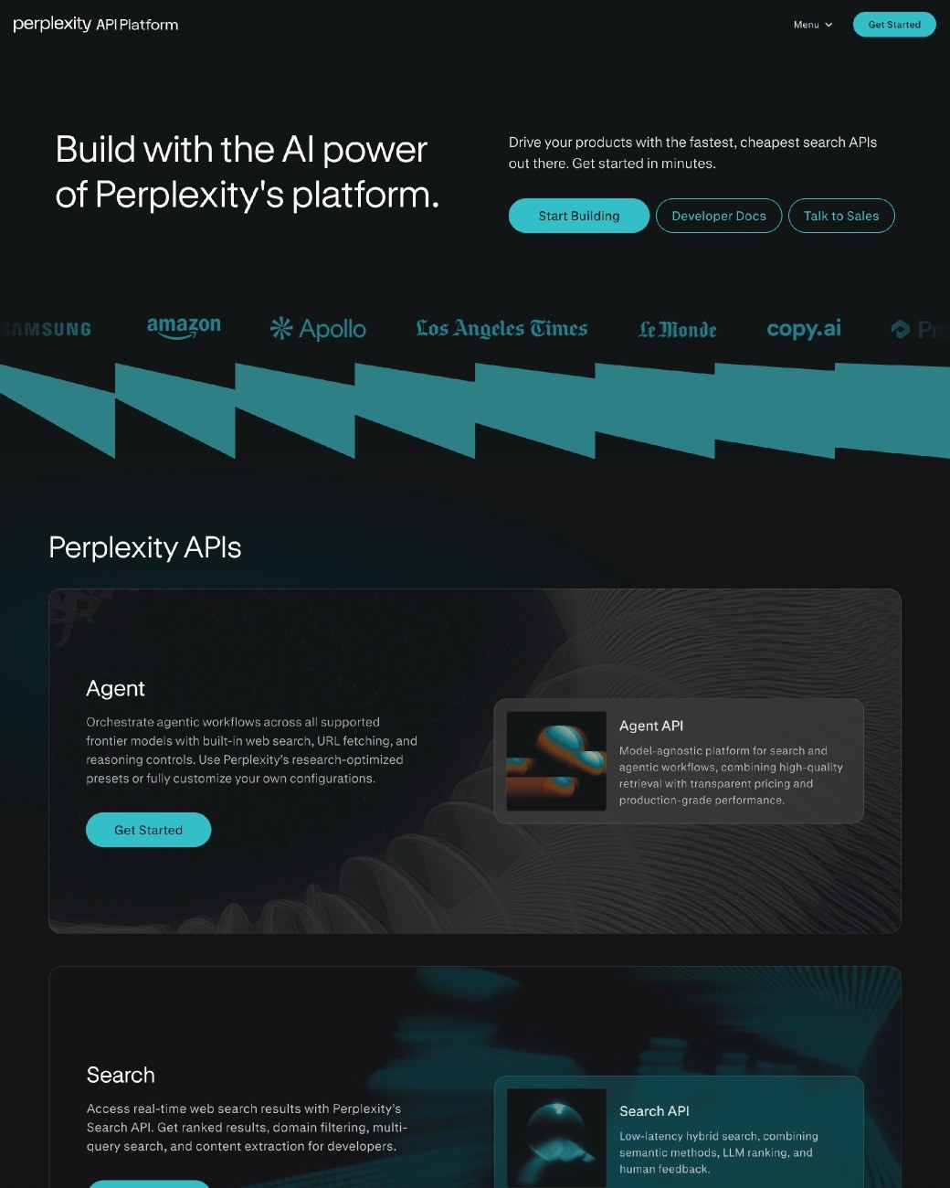 No-code website example designed and published in Framer