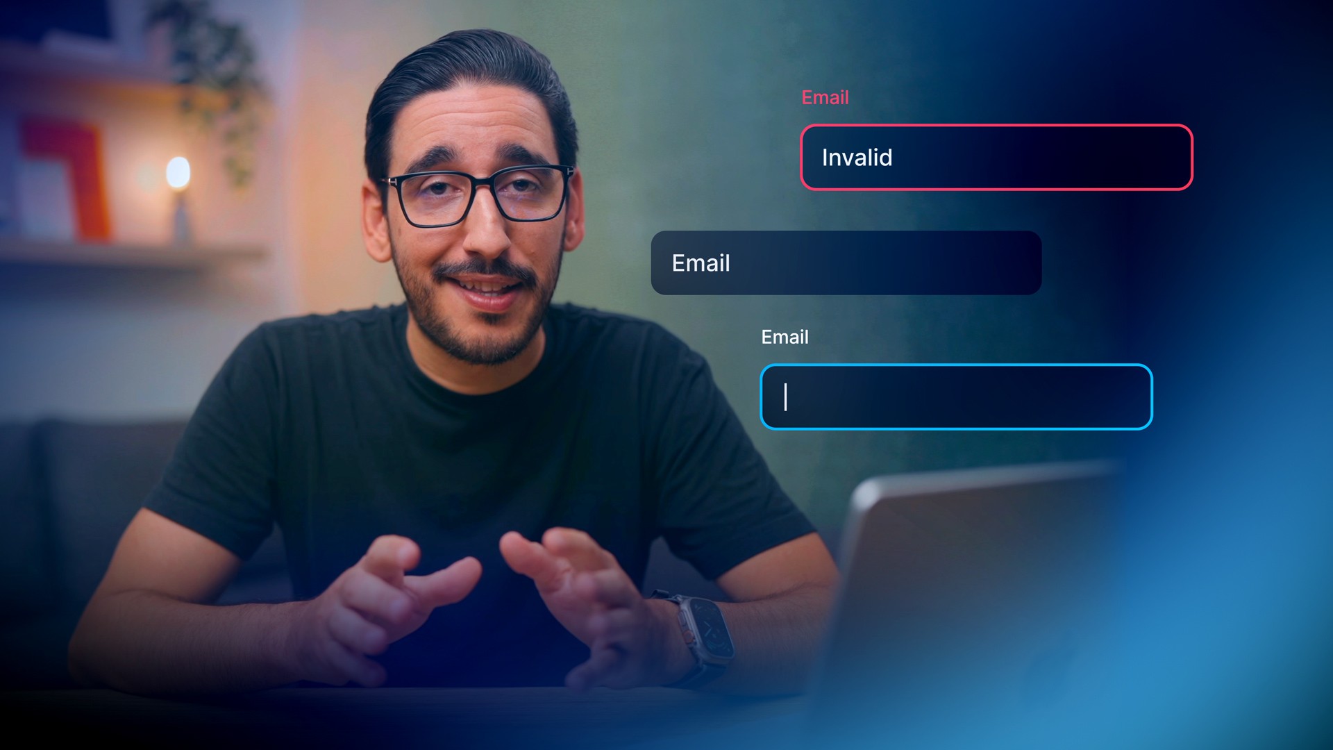 Form input variants and validation — lesson cover image