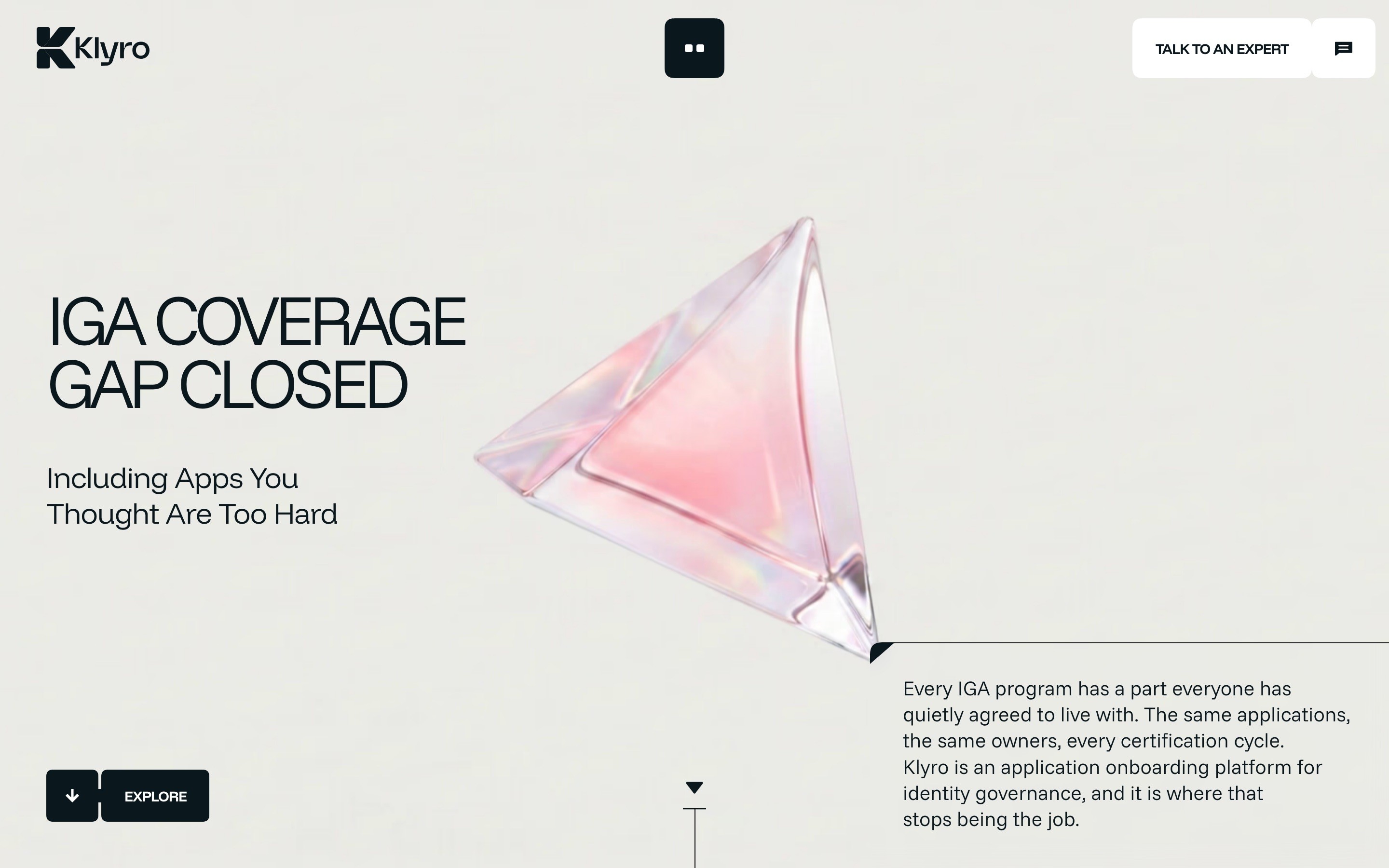 KLYRO Security live website screenshot