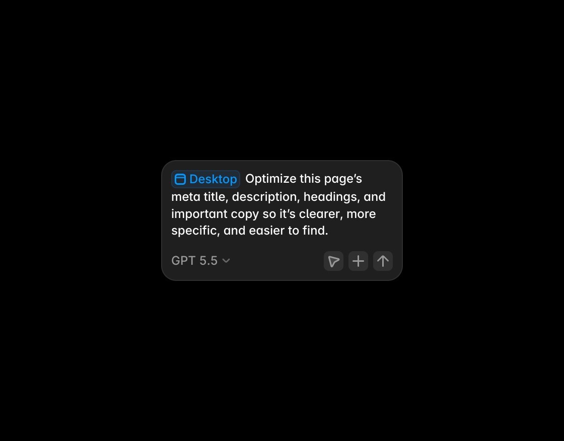 Framer AI prompt interface