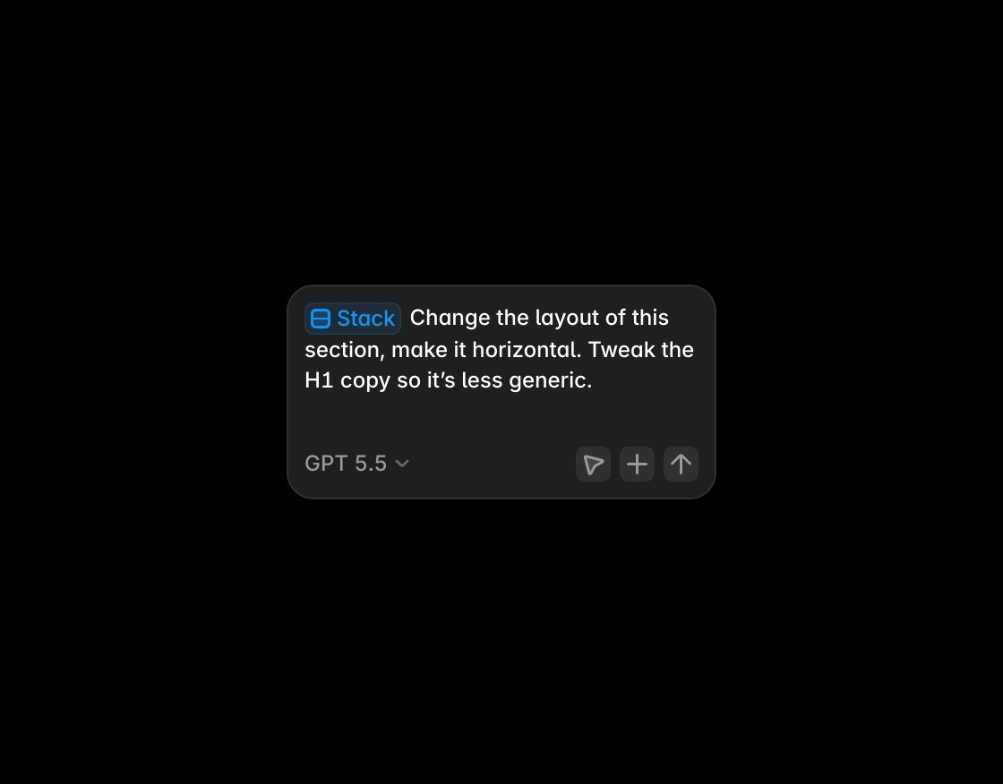 Framer AI agents interface