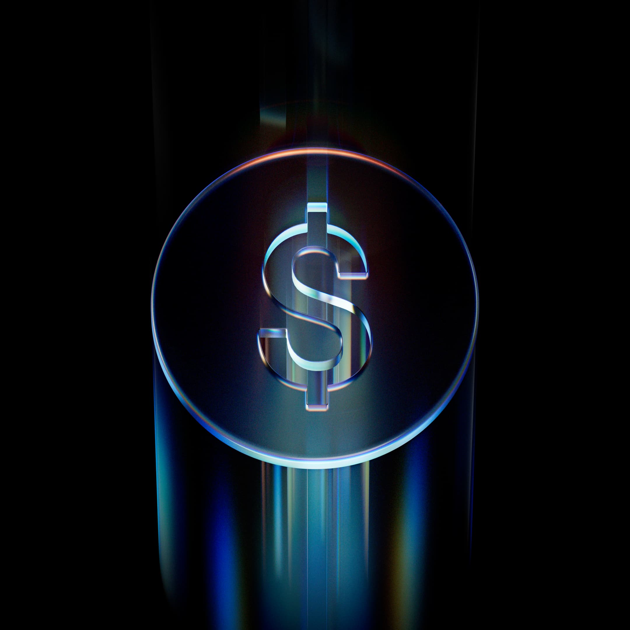 3D image of a coin