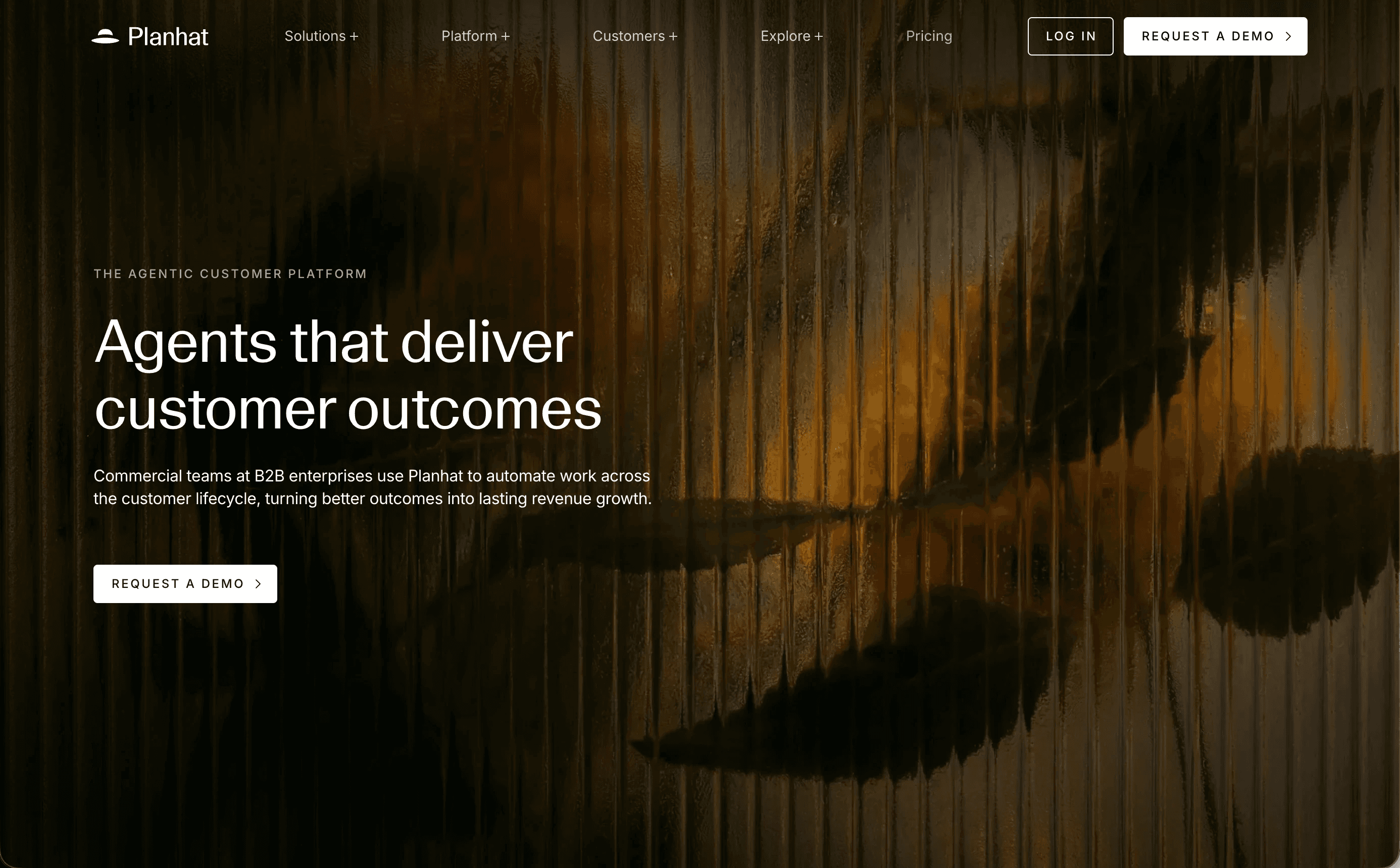 Planhat website screenshot