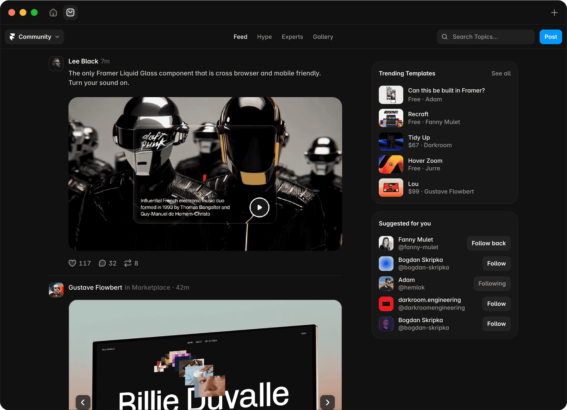 New Framer community