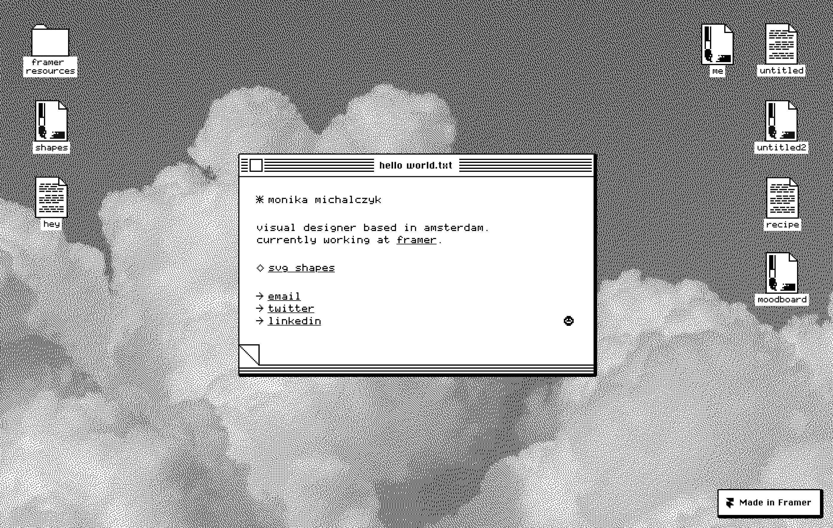 Recreating the classic Macintosh vibe in Framer — cover image