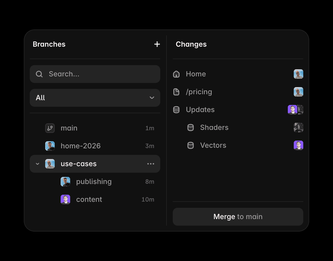 Mobile design preview made in Framer