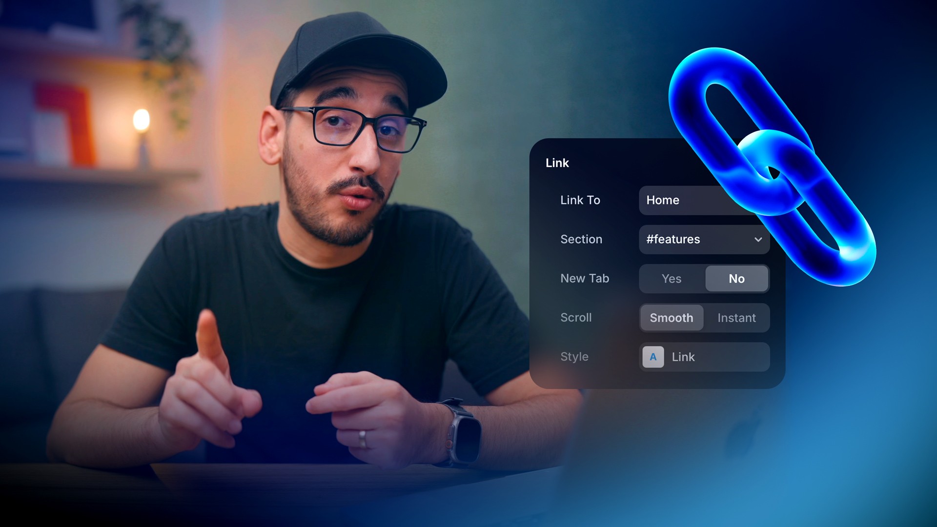 Adding links in Framer — lesson cover image