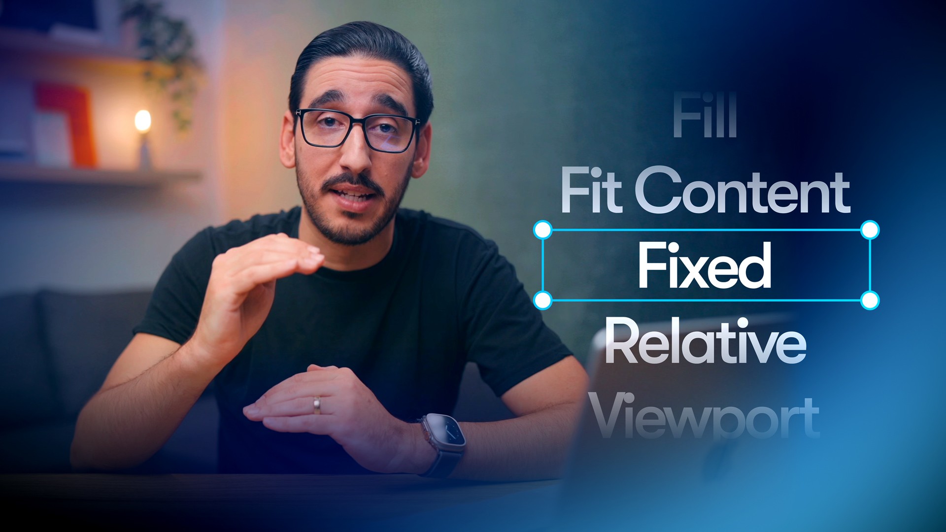 Relative, fixed, and viewport Sizing in Framer — lesson cover image