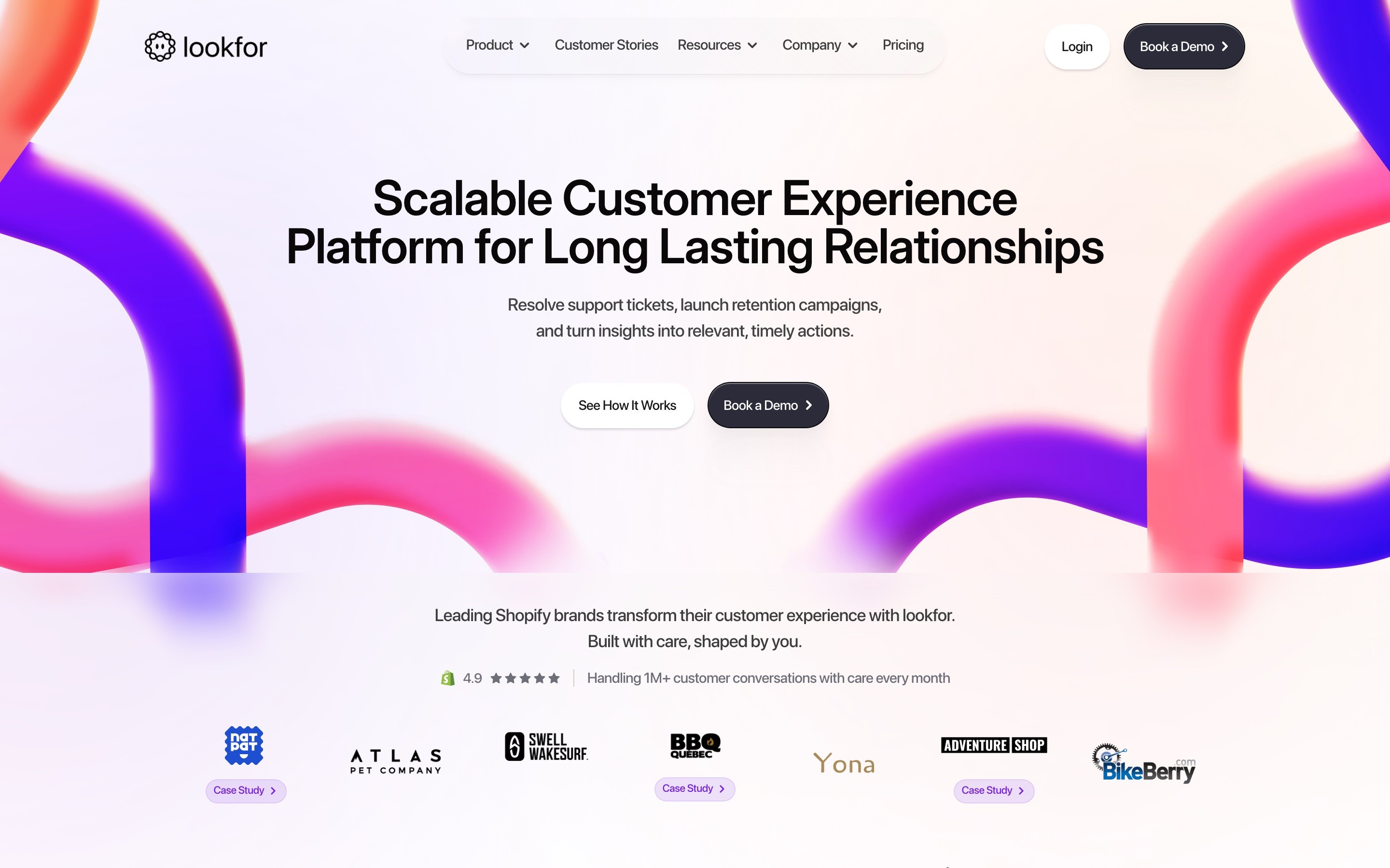 Lookfor AI live website screenshot