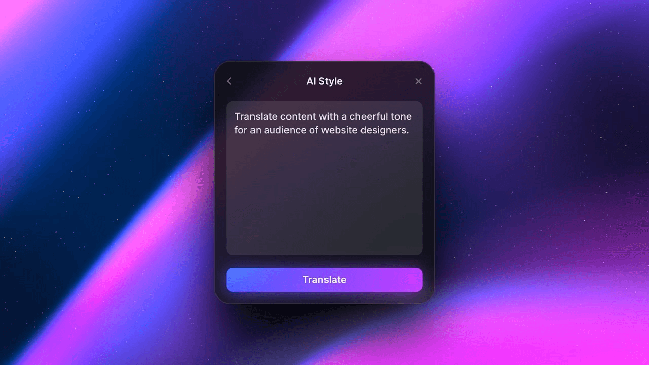 Use AI Style to control how your content is translated — lesson cover image