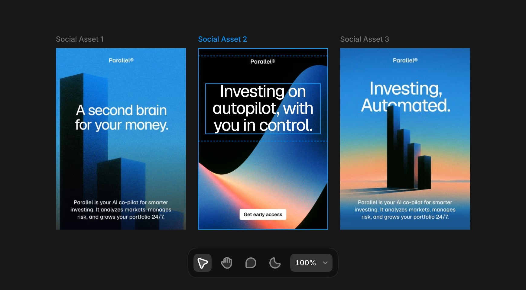 Mobile design preview made in Framer