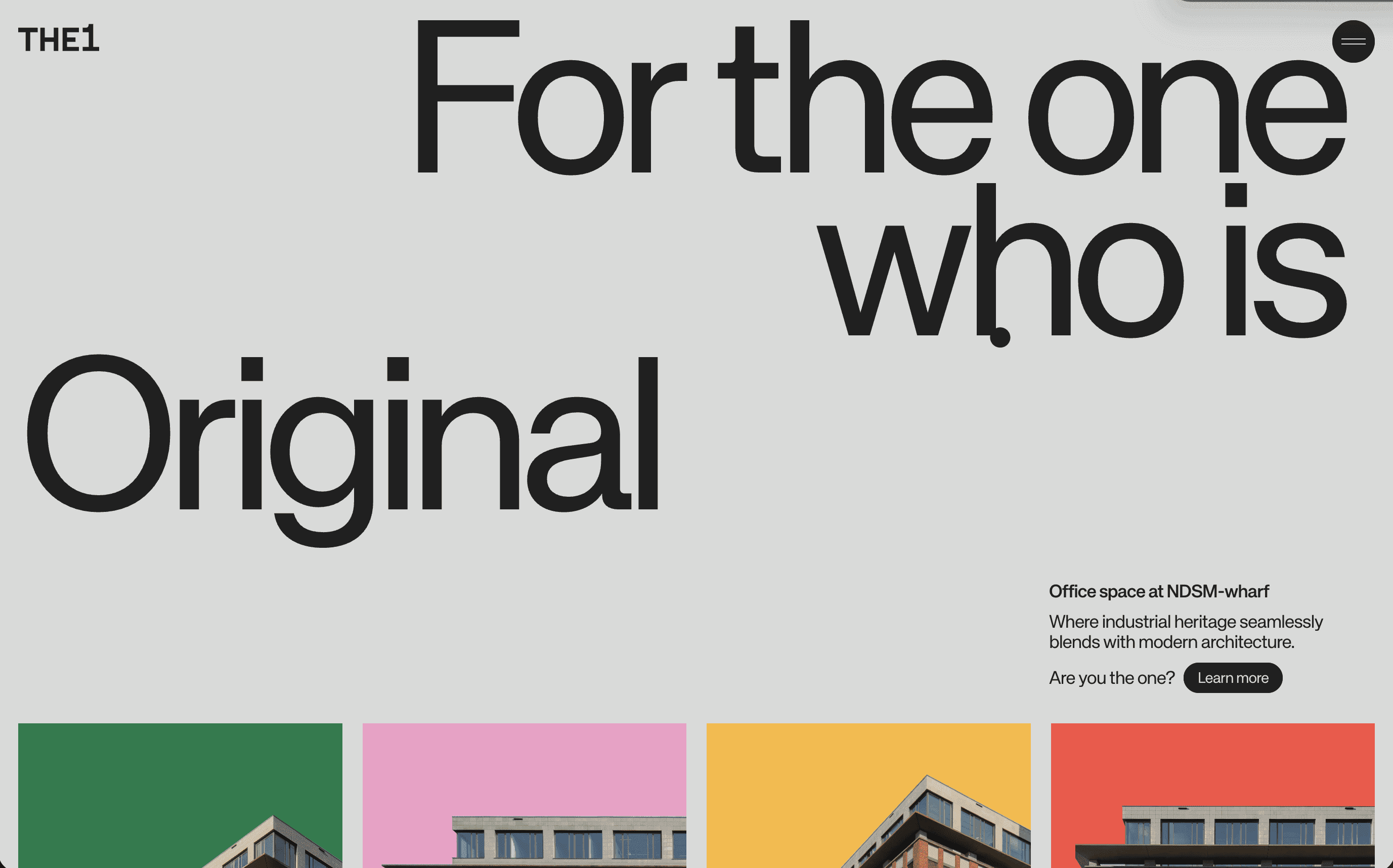 THE1 office space brand site